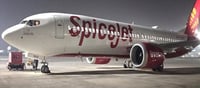 SpiceJet flight collides with pole at the airport...